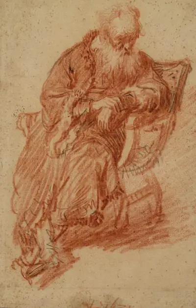 Old Man Seated in an Armchair Rembrandt